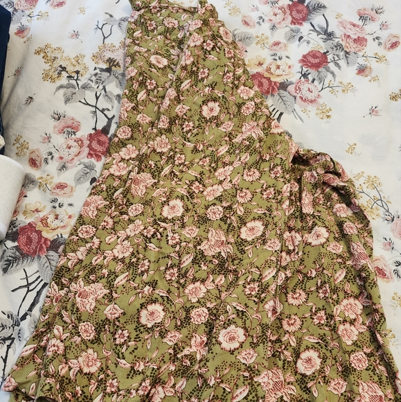 Jessica Simpson floral blouse XXL green and pink - Picture 2 of 4